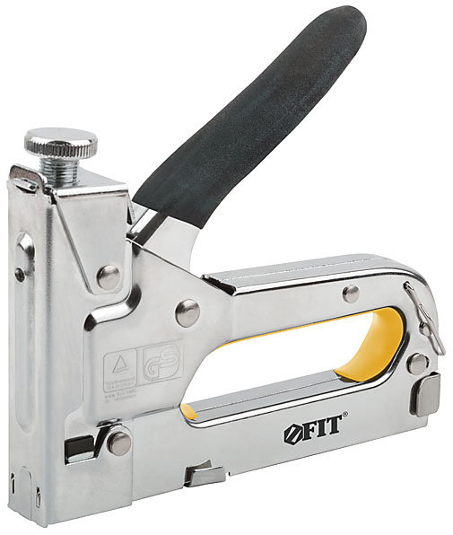 Степлер для узких скоб тип 53 4-14 мм, регулировка силы удара, металлический корпус (32142)