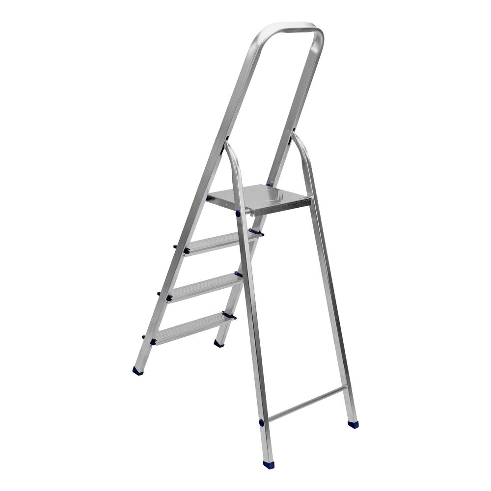 Стремянка, 4 ступени, алюминиевая, Сибртех (97714)