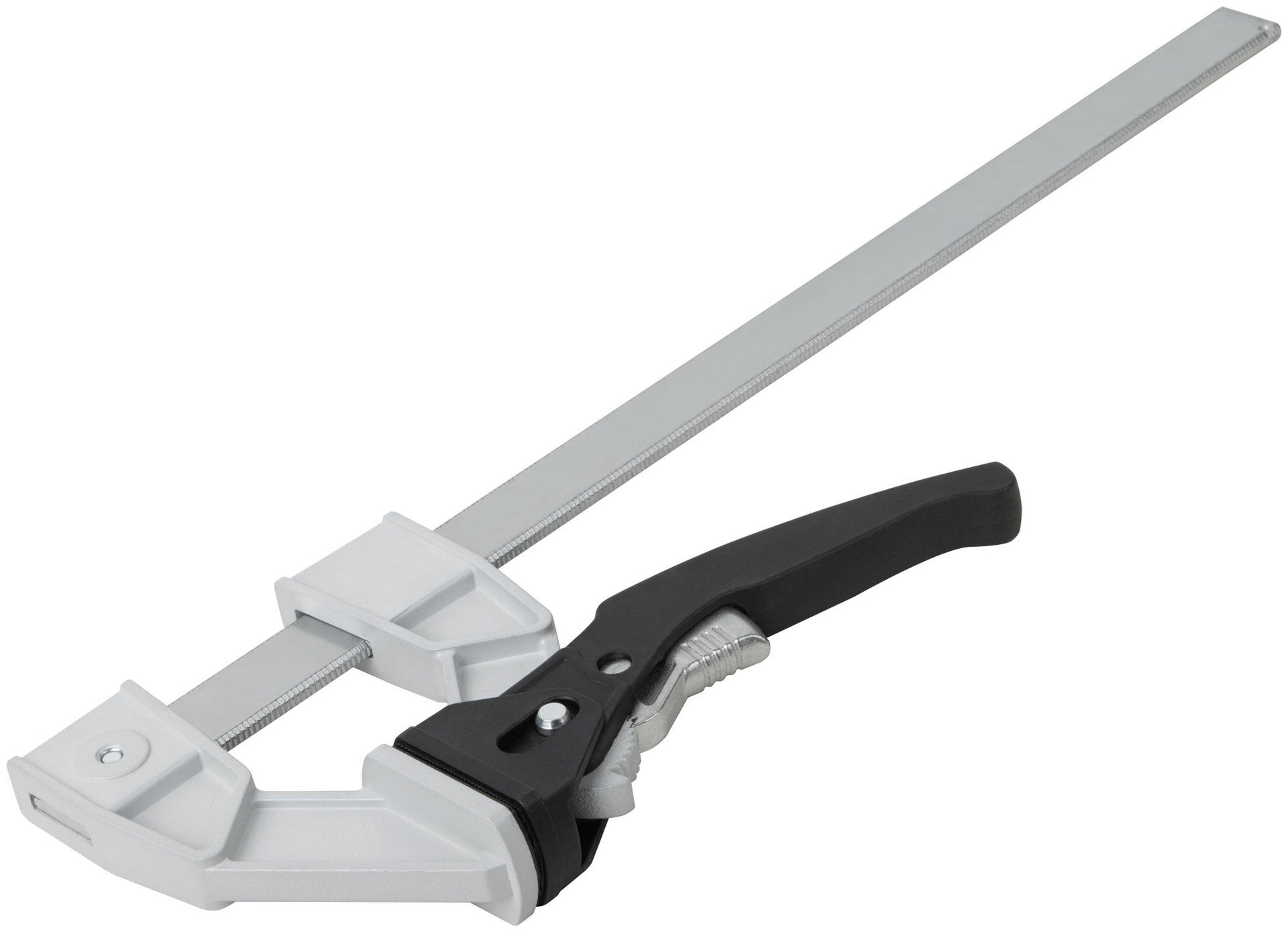 Струбцина рычажная быстрозажимная, усилие сжатия 200 кг, рычажный храповый механизм, металлический корпус, Профи, 90 х 300 мм (59174)