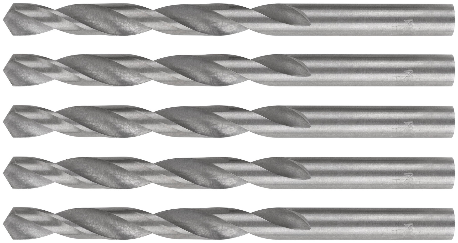 Сверла по металлу HSS, угол заточки 118°, 9,0 x 125 мм, (5 шт.) (35573М)