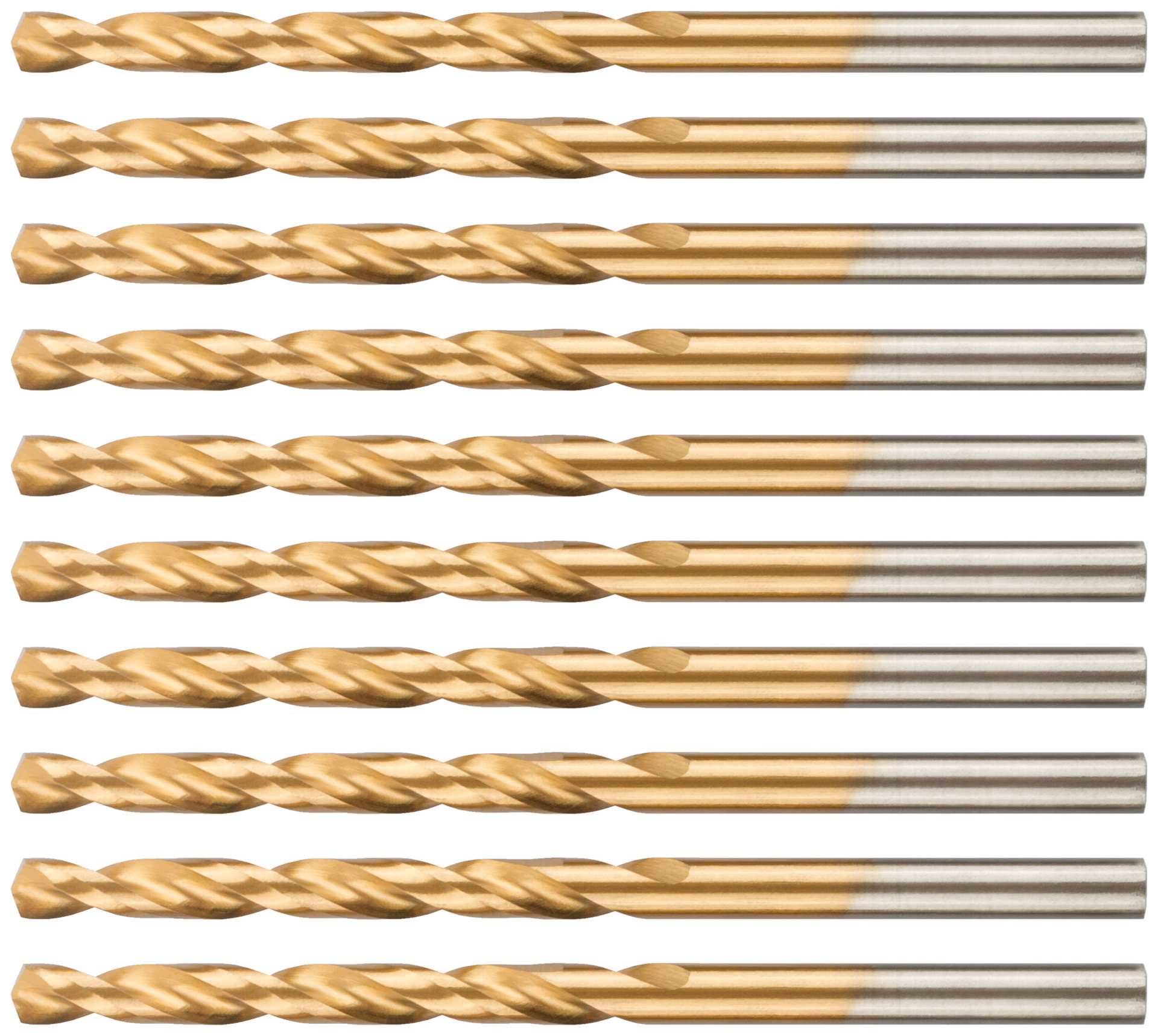 Сверло по металлу Cutop Profi с титановым покрытием, 4,1х75 мм (10 шт) (52-443)