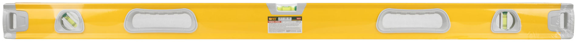 Уровень Эталон, 0,5 мм/м, 3 глазка, зеркало, усил. корпус, фрезер. раб. грани, магниты, ручки, Профи 1000 мм (18274)