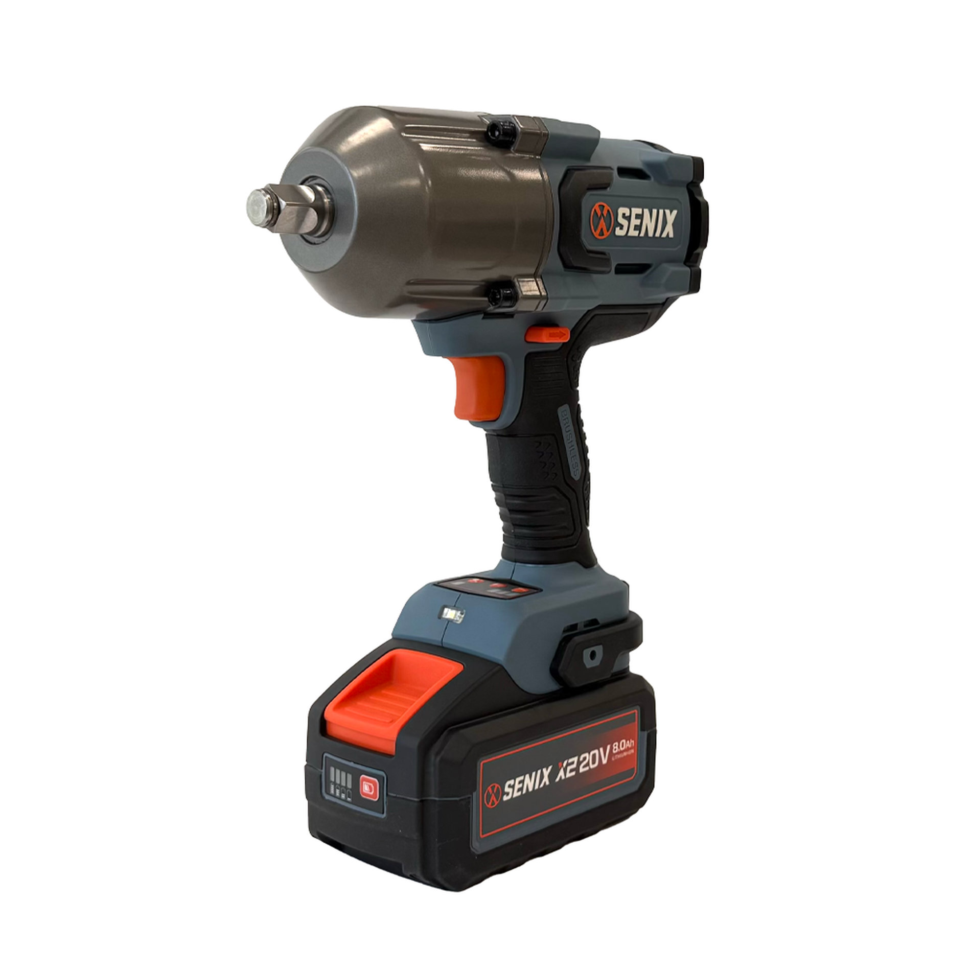 Импульсный гайковерт 1/2, 1350 Нм, акб 8Ач, зу 6А X2 20В