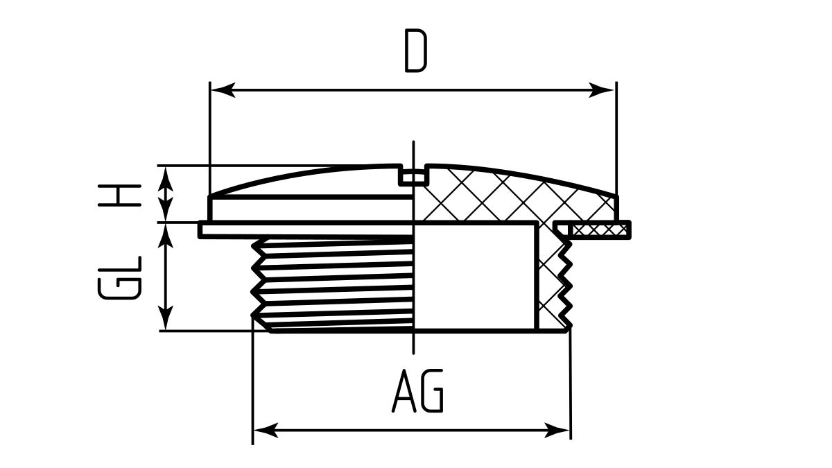 Заглушка пластиковая ОКП-M20 (Fortisflex) (88674)
