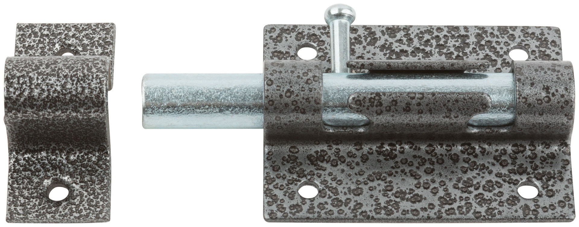 Засов накладной, серебро (66678)