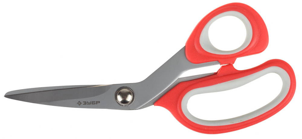 Ножницы хозяйственные 190 мм, изогнутые двухкомпонентные ручки ЗУБР 40442-19