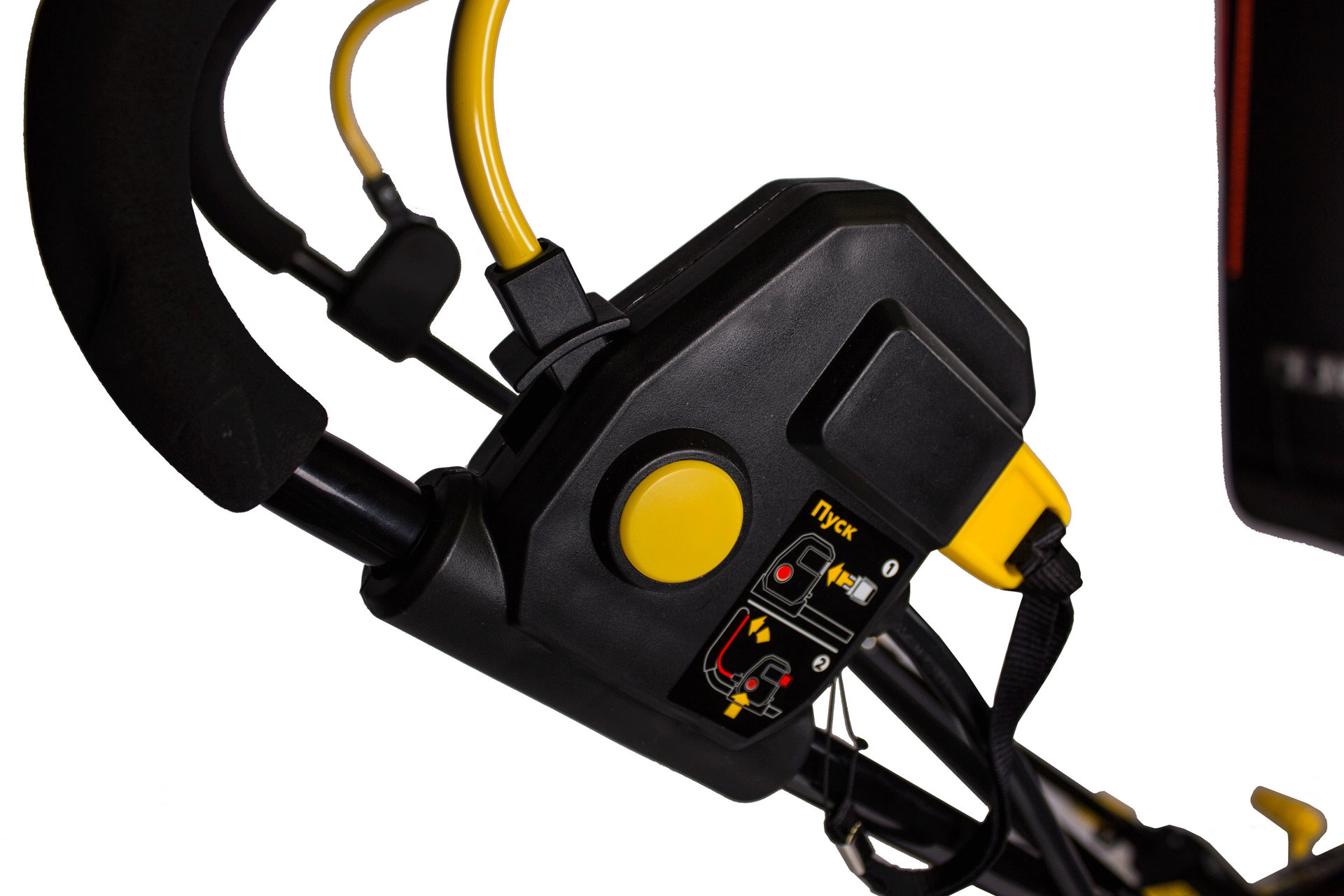 Газонокосилка аккумуляторная CHAMPION EMB400 (36В 4,0Ач Li-ion13,1кг30мин380мм20-70мм45л безАКБиЗУ) (EMB400)