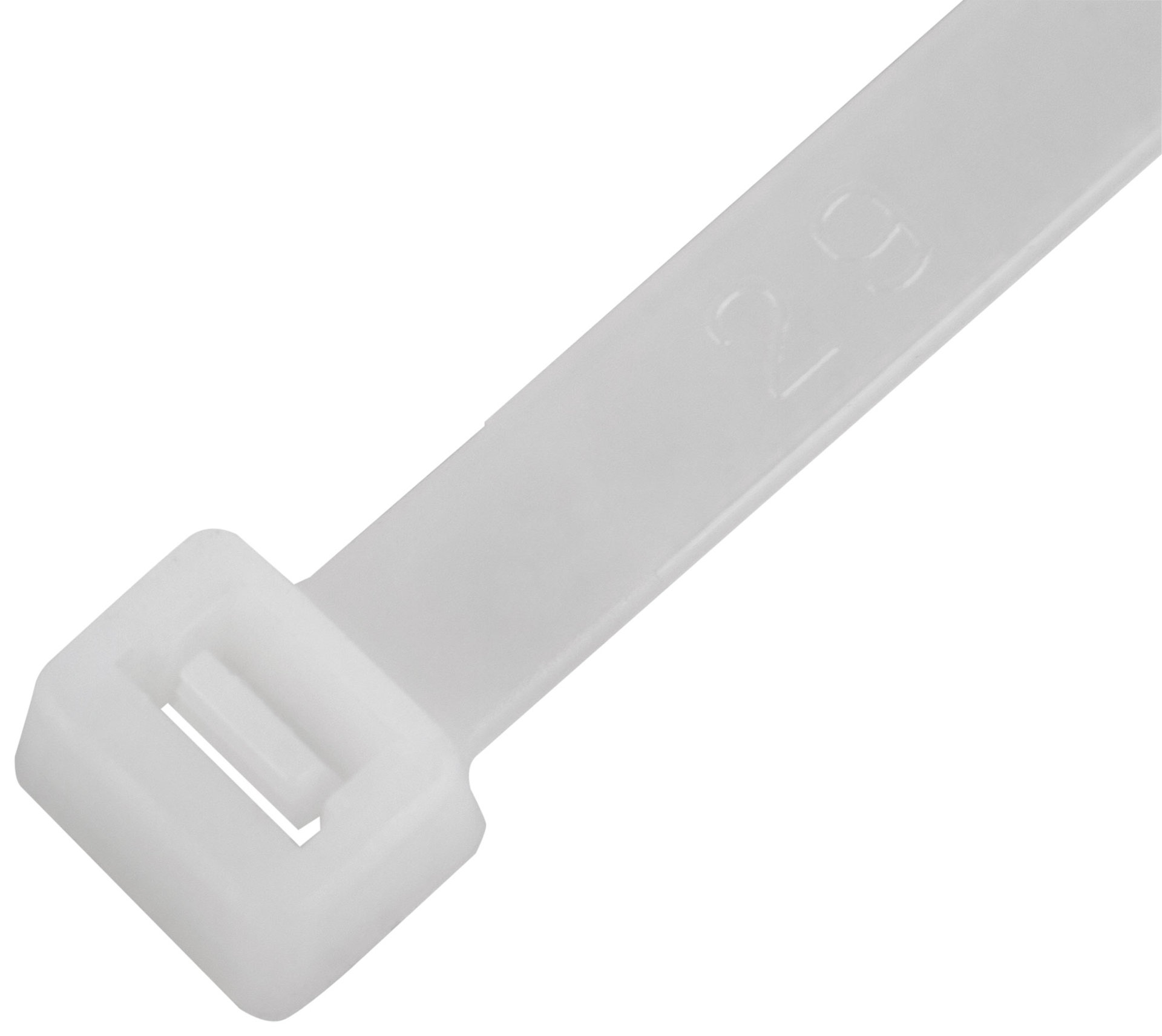 Хомуты нейлоновые для проводов, белые 100 шт., 7,6х300 мм (60381)