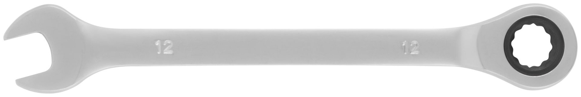 Ключ комбинированный трещоточный, CrV реверсивный механизм 12 мм (63462)