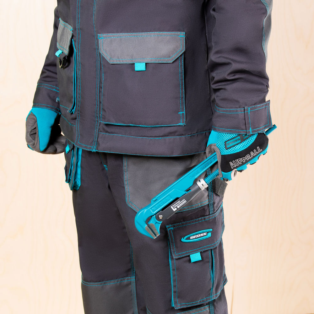 Ключ трубный рычажный 1, №1, цельнокованый, CrV, тип L Gross