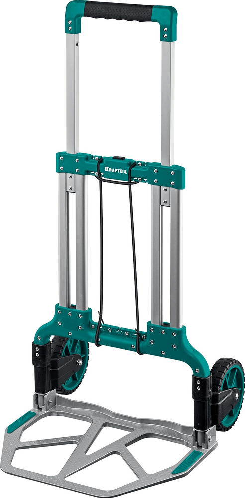 Тележка складная хозяйственная до 120кг, каркас и платформа из алюминия, платформа 48.5х35см, колеса d18см, вес 6.9кг ATLANT KRAFTOOL 38751-120