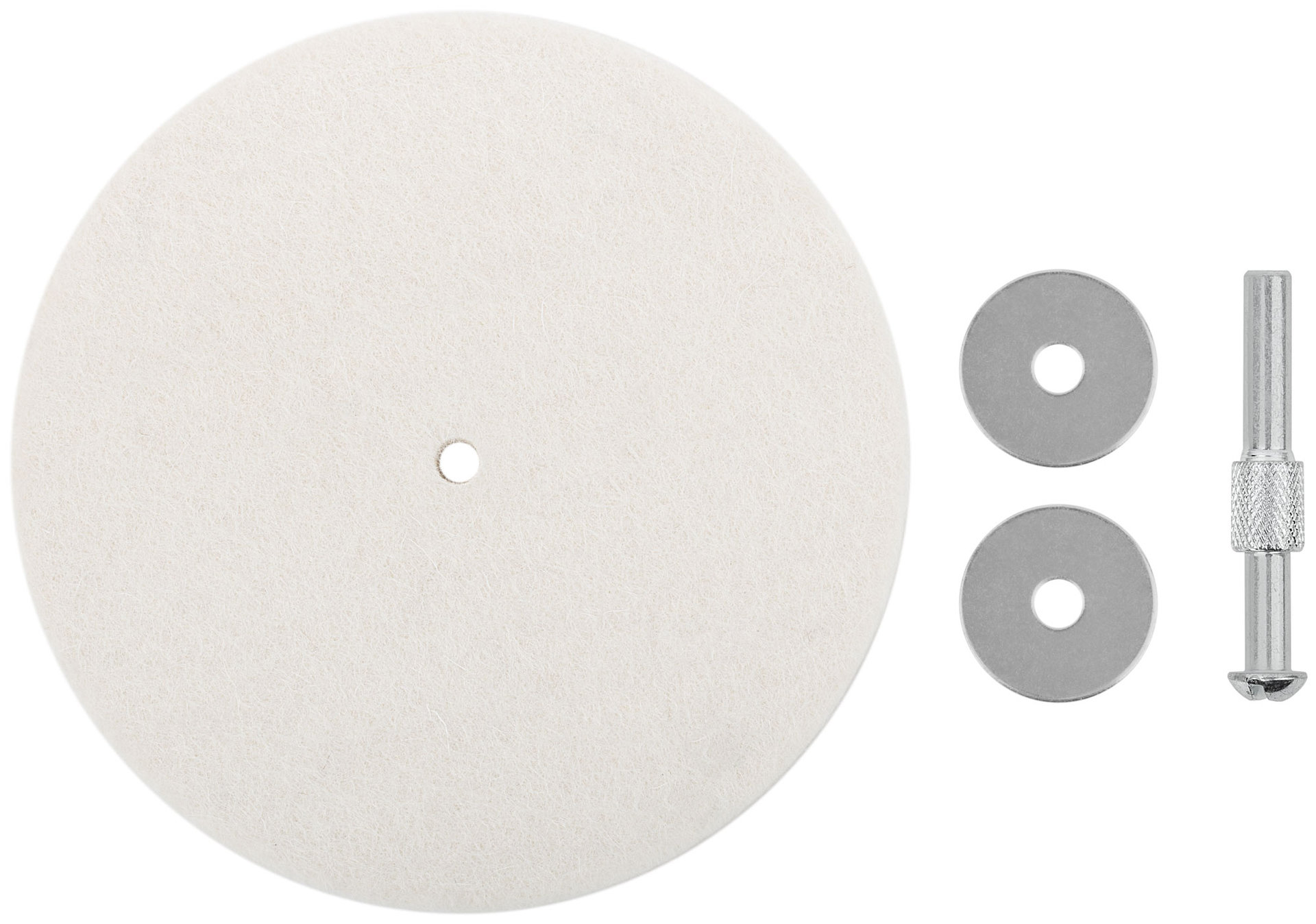 Круг полировальный фетровый со штифтом 115 мм (38703)