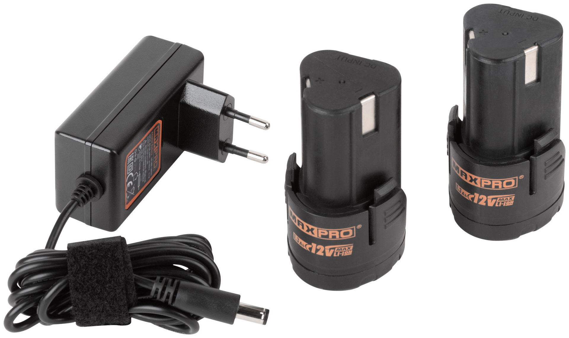 Дрель-Шуруповерт аккумуляторная 12 В; 0-350/0-1300 об/мин; 10 мм; 26 Нм; 2 батареи (Li-Ion) х1,3 Ач; 17+1; 1 ч.; регулировка оборотов MAX-PRO 85026