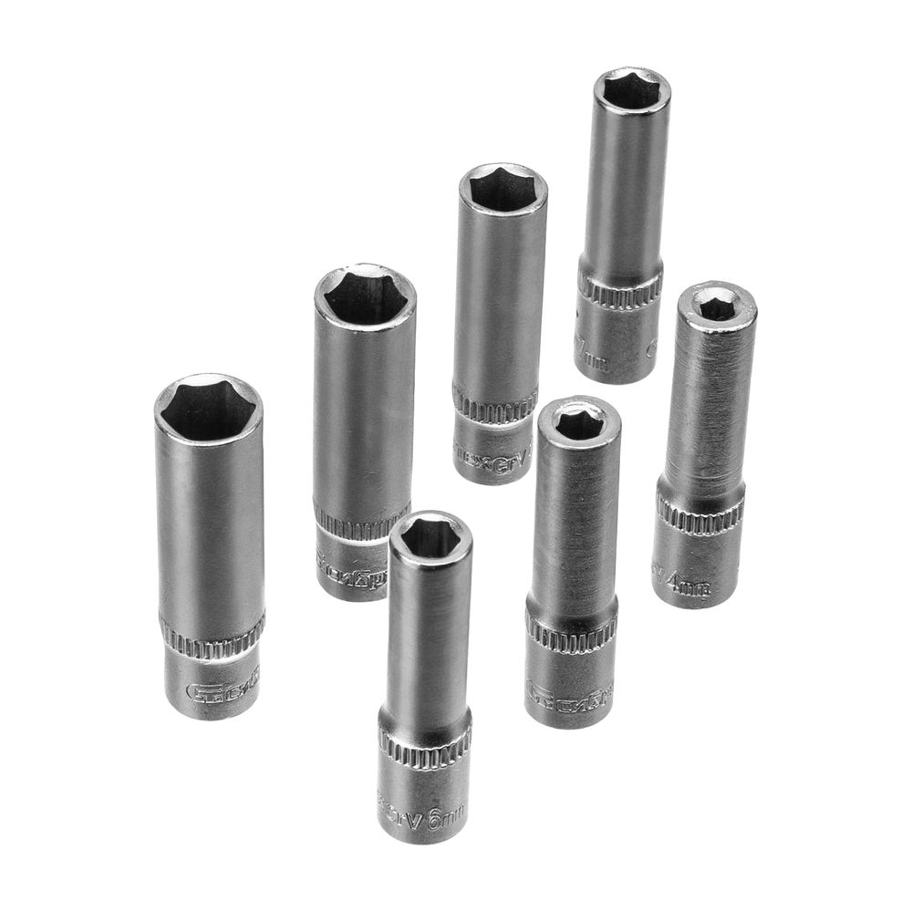 Набор инструментов, 1/2, 3/8, 1/4, пластиковый кейс 172 предм. Сибртех