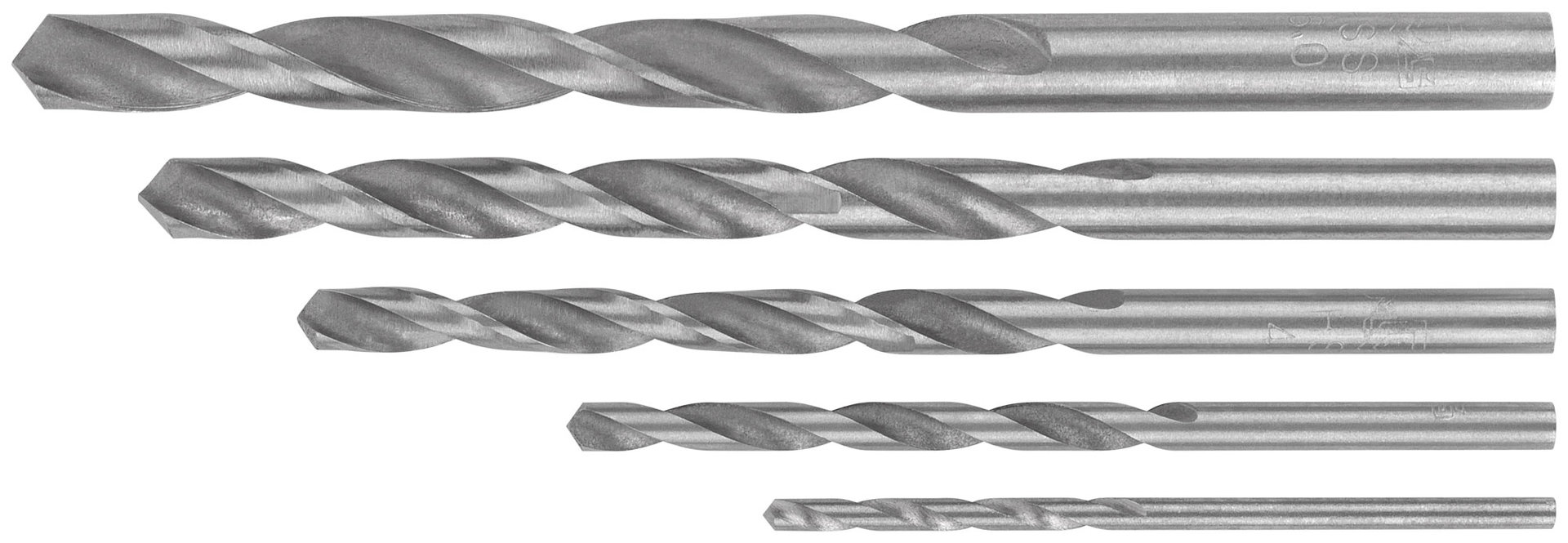 Набор сверл по металлу HSS, угол заточки 118°, в блистере, 5 шт. (2-3-4-5-6мм) (35605М)