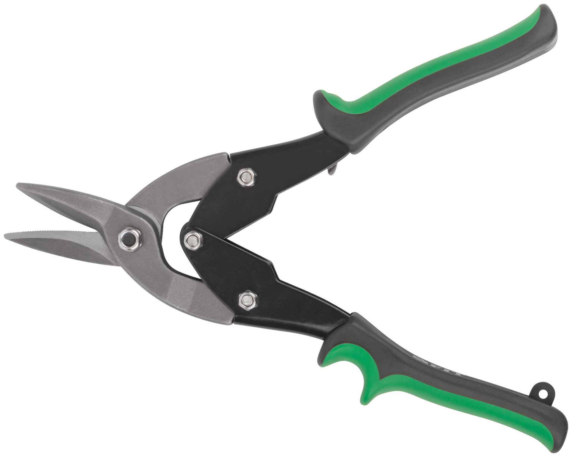 Ножницы по металлу усиленные CrV Профи, прорезиненные ручки, правые 250 мм (41572)