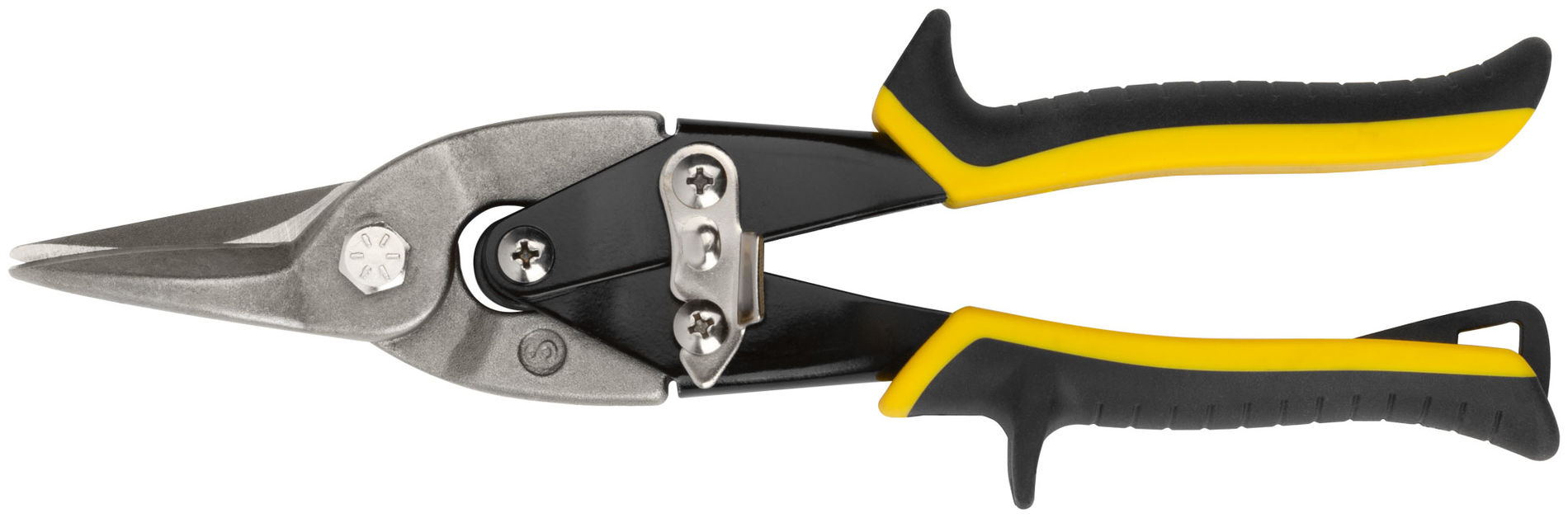 Ножницы по металлу усиленные CrV Профи, прорезиненные ручки, прямые 260 мм (41573)