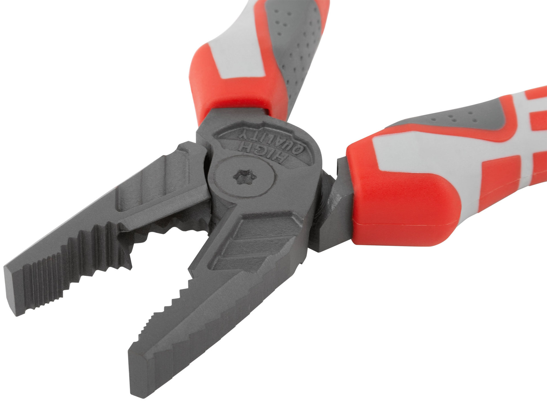 Плоскогубцы комбинированные Эталон, CrV сталь, ребра жесткости на губках, тефлоновое покрытие, 3К прорезиненные ручки 200 мм (50695)