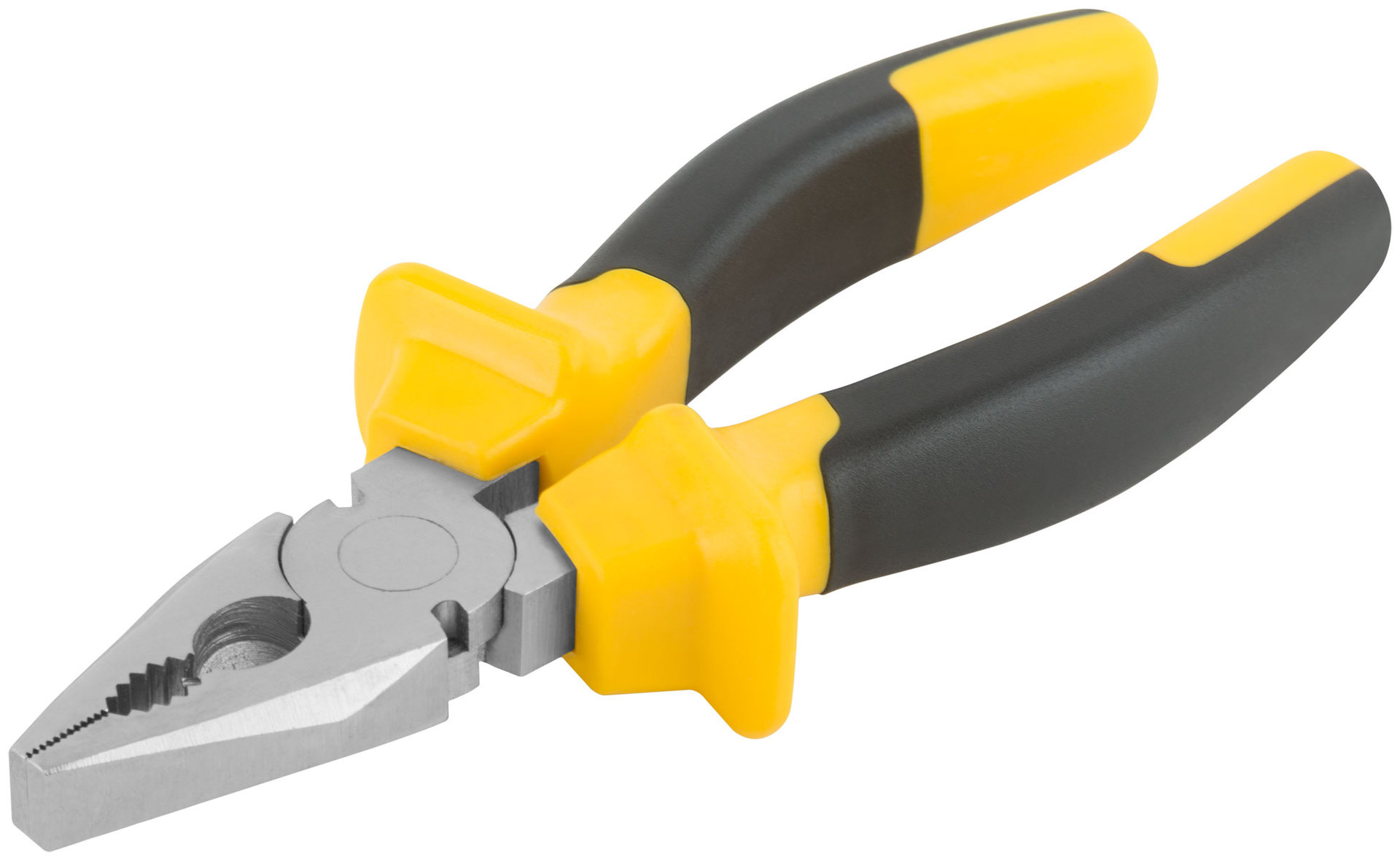 Плоскогубцы комбинированные Старт черно-желтые прорезиненные ручки, хром-никелевое покрытие 165 мм (49954)