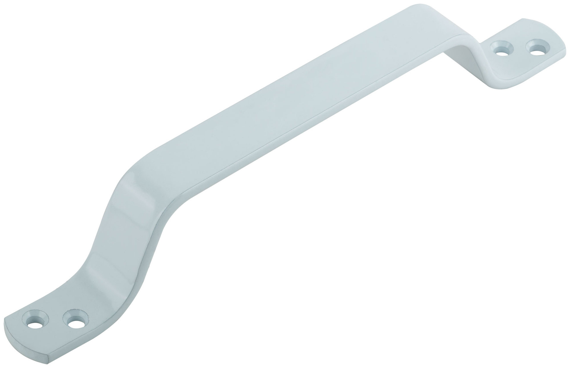 Ручка скоба плоская, 125 мм, белая (66799)