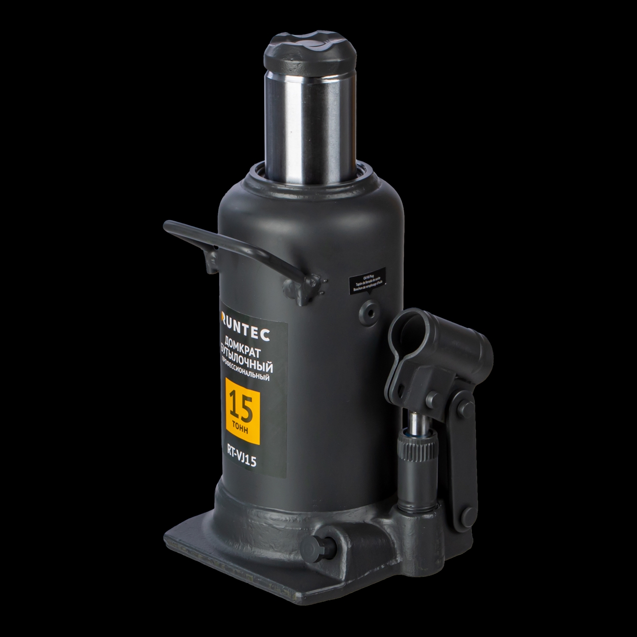 Домкрат бутылочный профессиональный 15 т, 228-508 мм RUNTEC RT-VJ15