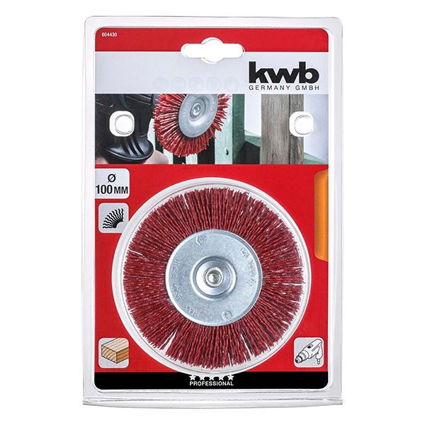 Щетка плоская kwb нейлоновая жесткая, 100мм (6044-30)