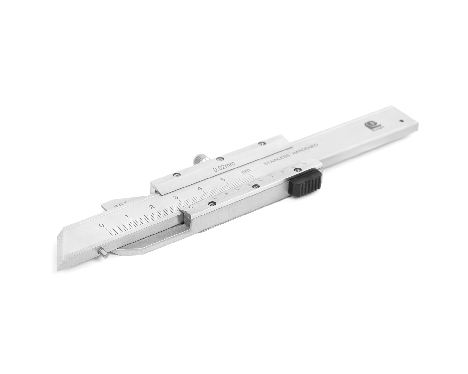 Штангенциркуль нониусный 0-8 60° 0,02 для замера фасок 149-220-2 Guanglu