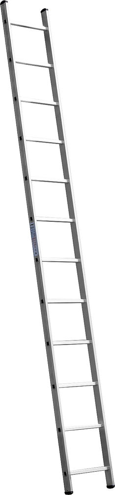 Лестница приставная односекционная алюминиевая 12 ступеней, высота 335 см СИБИН 38834-12