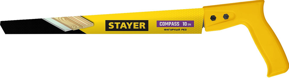 Ножовка выкружная мини Compass, 300 мм STAYER 1518_z01