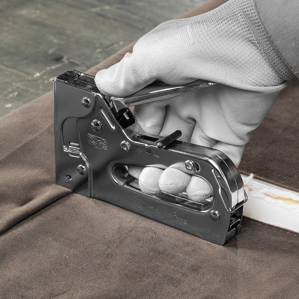 Степлер мебельный металлический регулируемый, тип скобы 53, 6-14 мм Matrix Professional (40913)