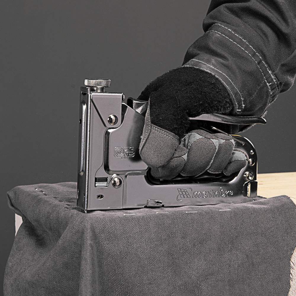 Степлер мебельный регулируемый, тип скобы 53, 4-14 мм Matrix (40902)