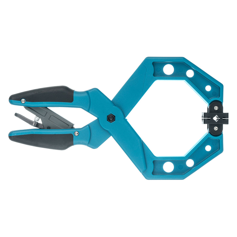 Струбцина клещеобразная 4, пластиковый корпус, храповой механизм жесткой фиксации, 100 мм Gross (20805)