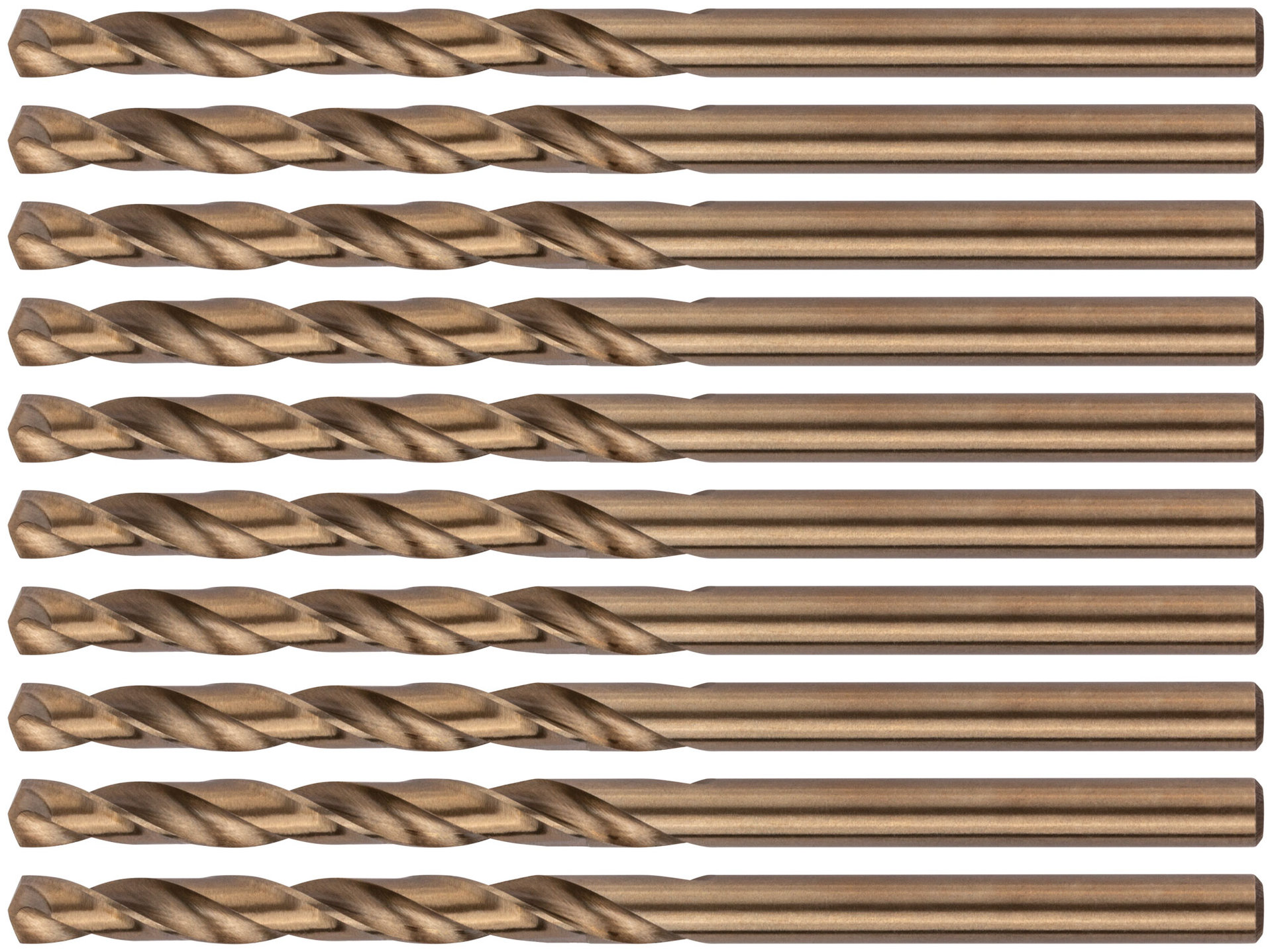 Сверла по металлу HSS с добавкой кобальта 5% Профи 4,2 мм (10 шт.) (33942)