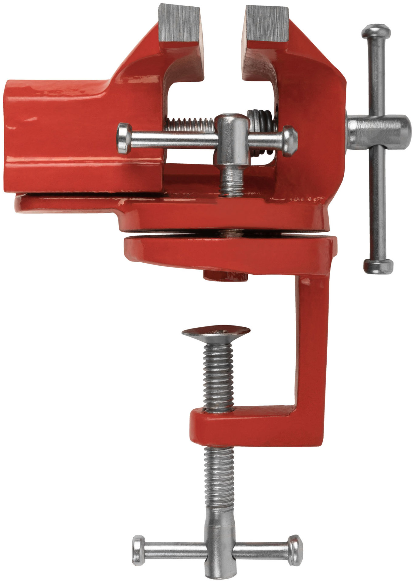 Тиски настольные облегченные поворотные 75 мм ( 1,25 кг ) (59427)