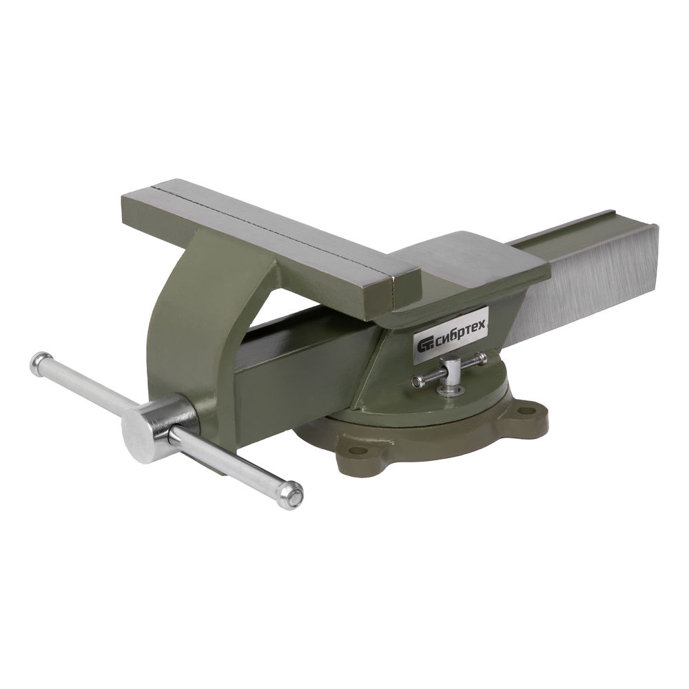 Тиски слесарные, 200 мм, стальные, поворотные Сибртех (18621)