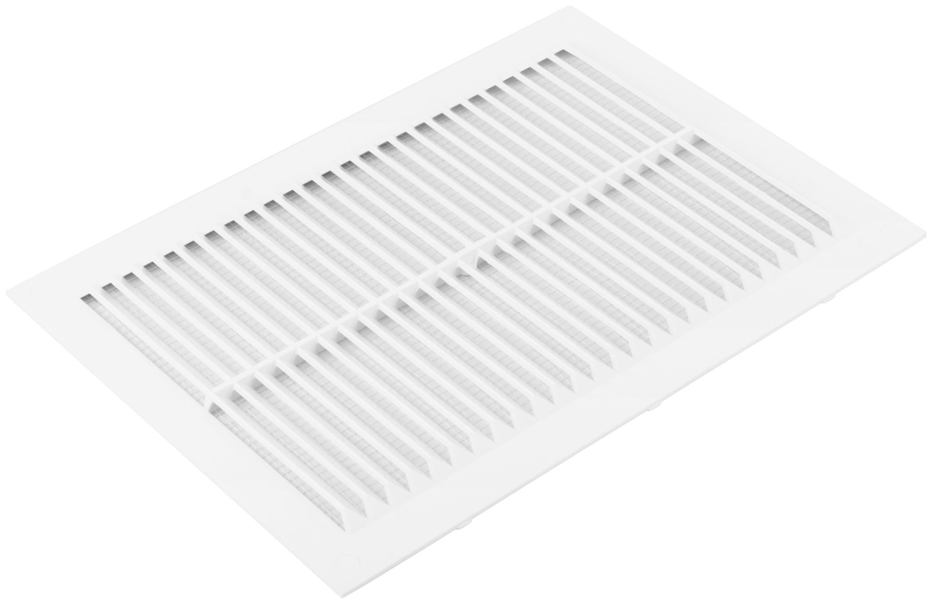 Вентиляционная решетка, пластиковая, 170 х 240 мм, с сеткой (75041)