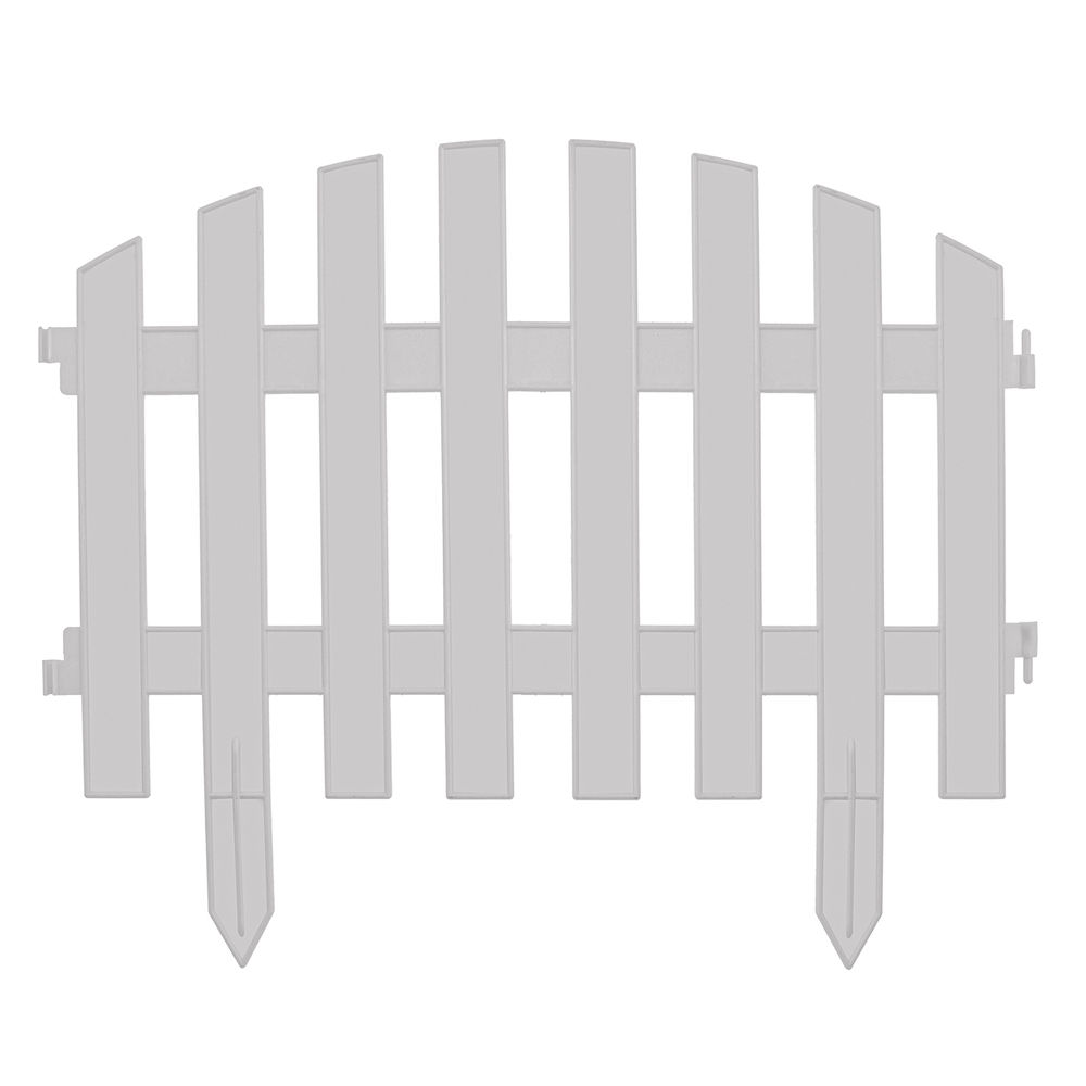 Забор декоративный Винтаж, 28 х 300 см, белый, Palisad (65011)