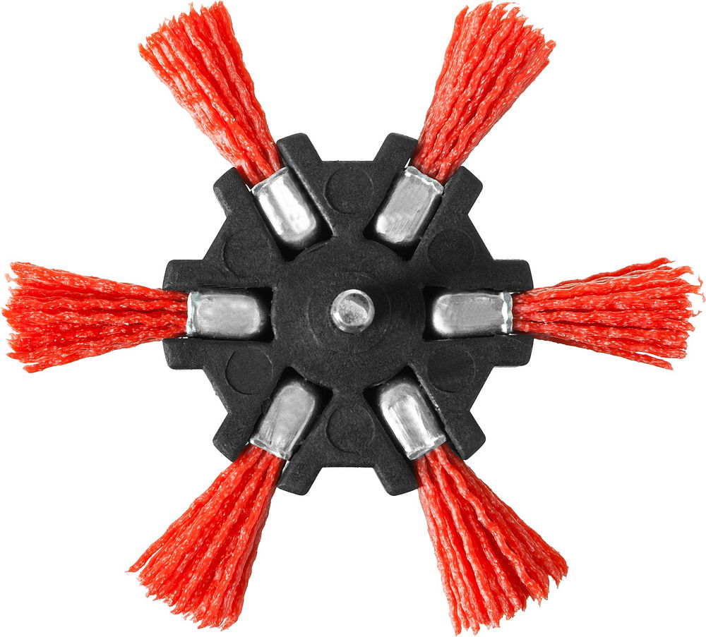 Щетка дисковая для дрели 100 мм, нейlonовая проволока ЗУБР Профессионал 35163-100_z02