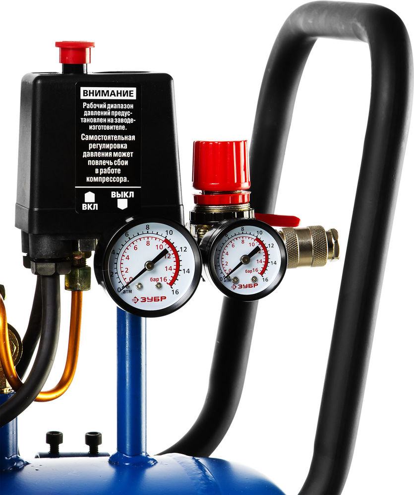 Компрессор масляный ременной 360 л/мин, 50 л, 2200 Вт ЗУБР Профессионал ЗКПМ-360-50-Р-2.2  