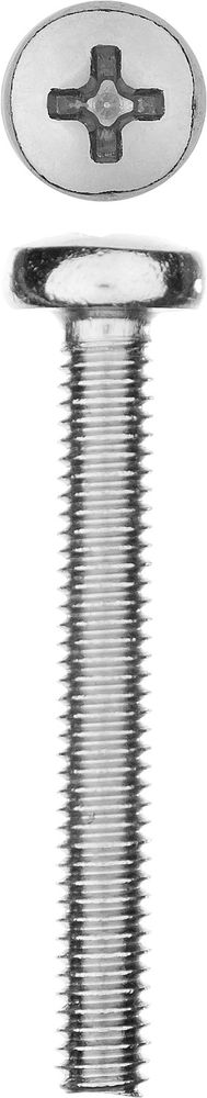 Винт с полусферической головкой M4?30 мм DIN 7985 кл. пр. 4.8 цинк 10 шт ЗУБР 303156-04-030