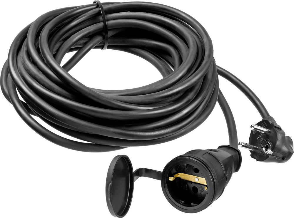 Удлинитель-шнур силовой КГ-325-Ш КГ 3 x 2.5 мм2, 10 м, 4000 Вт, IP44 ЗУБР Профессионал 55017-10