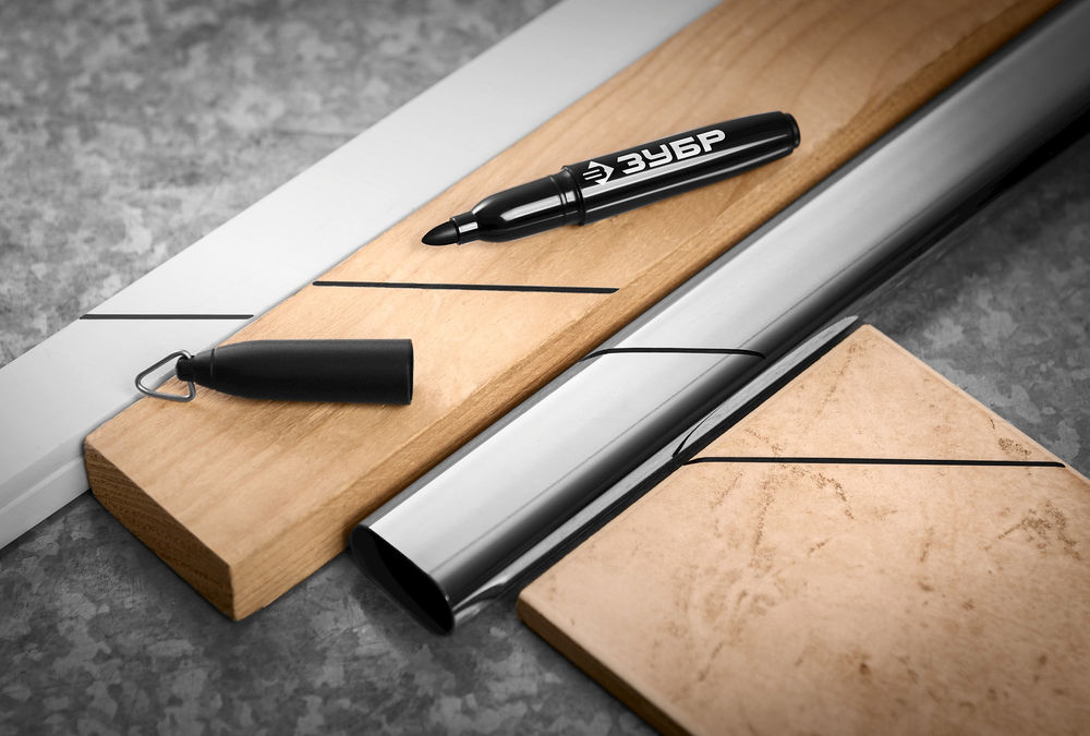 Перманентный маркер Мини черный, 1-3 мм, 80 шт ЗУБР 06331-2