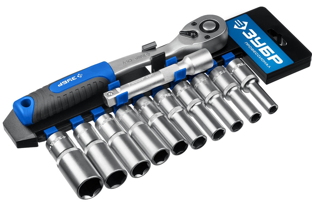 Набор торцовых головок 12 предм. 1/2 Профессионал ЗУБР ТБ-12У 27650-H12