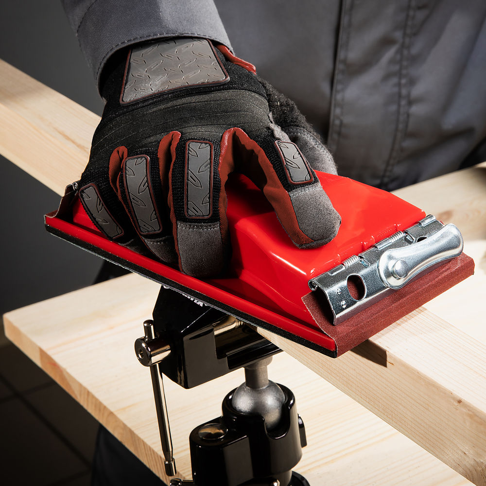 Брусок для шлифования, 210 х 105 мм, пластиковый с зажимами Matrix (75830)