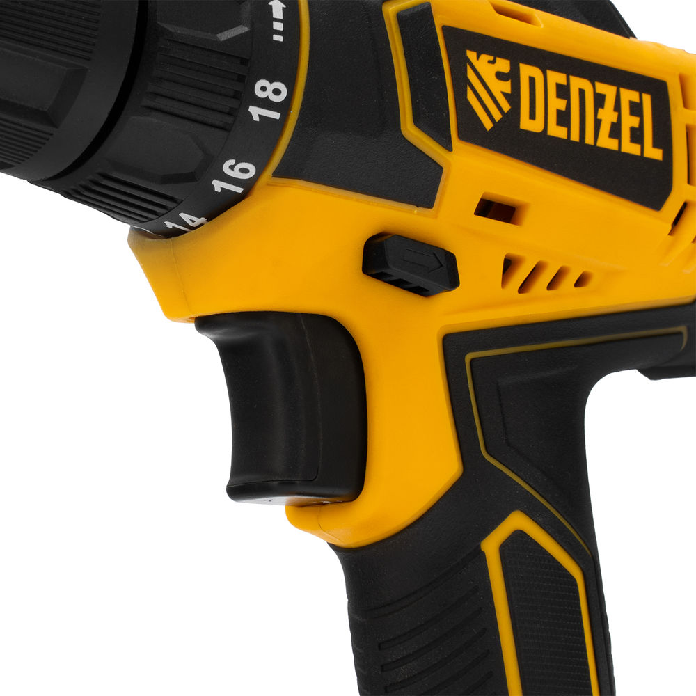 Дрель-шуруповерт аккумуляторная CDL-18-0, Li-Ion, 18 В Denzel (26117)