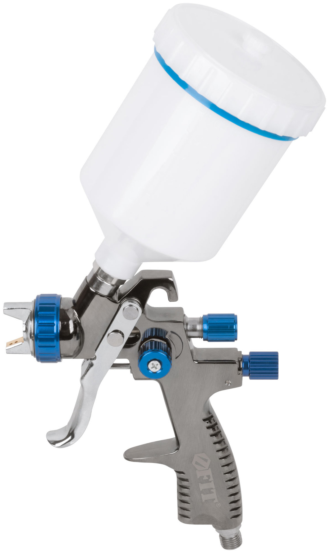 Краскопульт пневматический, LVLP Профи, пластиковый верхний бачок 600 мл, 1.4 мм (81024)