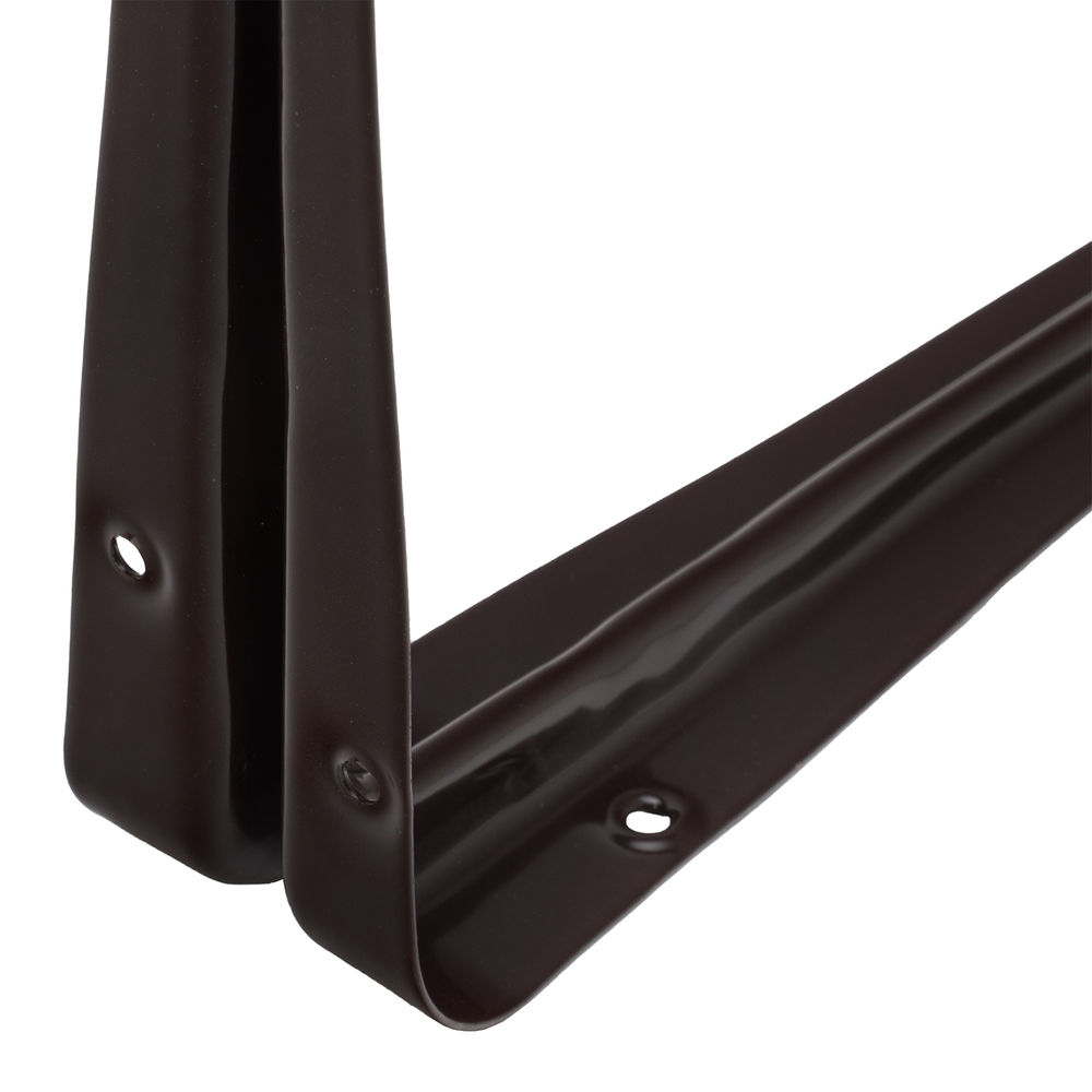 Кронштейн угловой с ребром, 200 х 250 мм, коричневый Сибртех (94026)