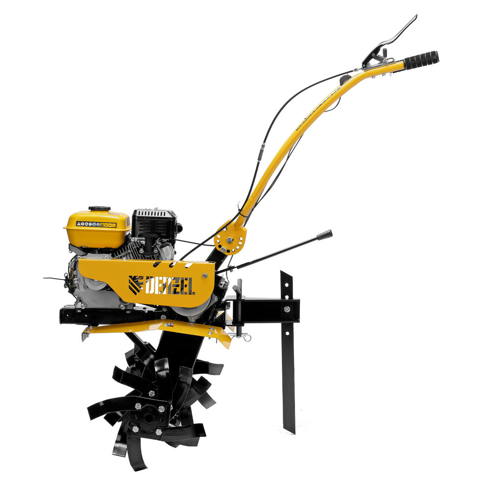 Мотоблок DPT-270SB, 7 л.с., ремен.сцеп, фрез 3х4, ШОМ, без колес, передачи 2В/1Н Denzel (56452)