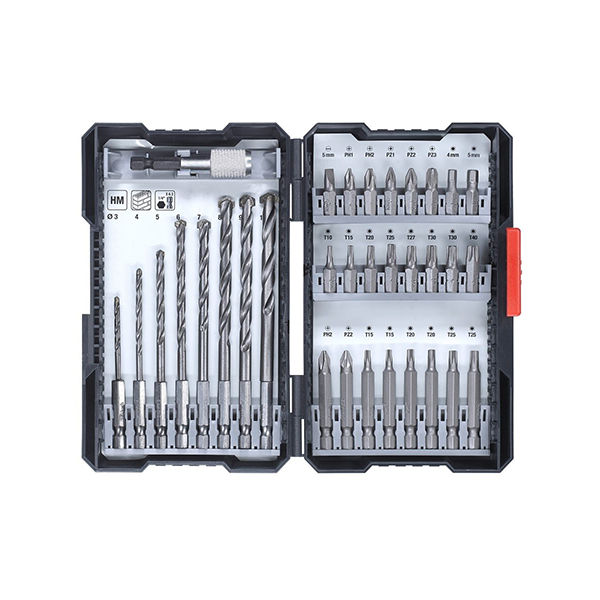 Набор бит, сверл kwb, 33 предмета, кейс (108940)