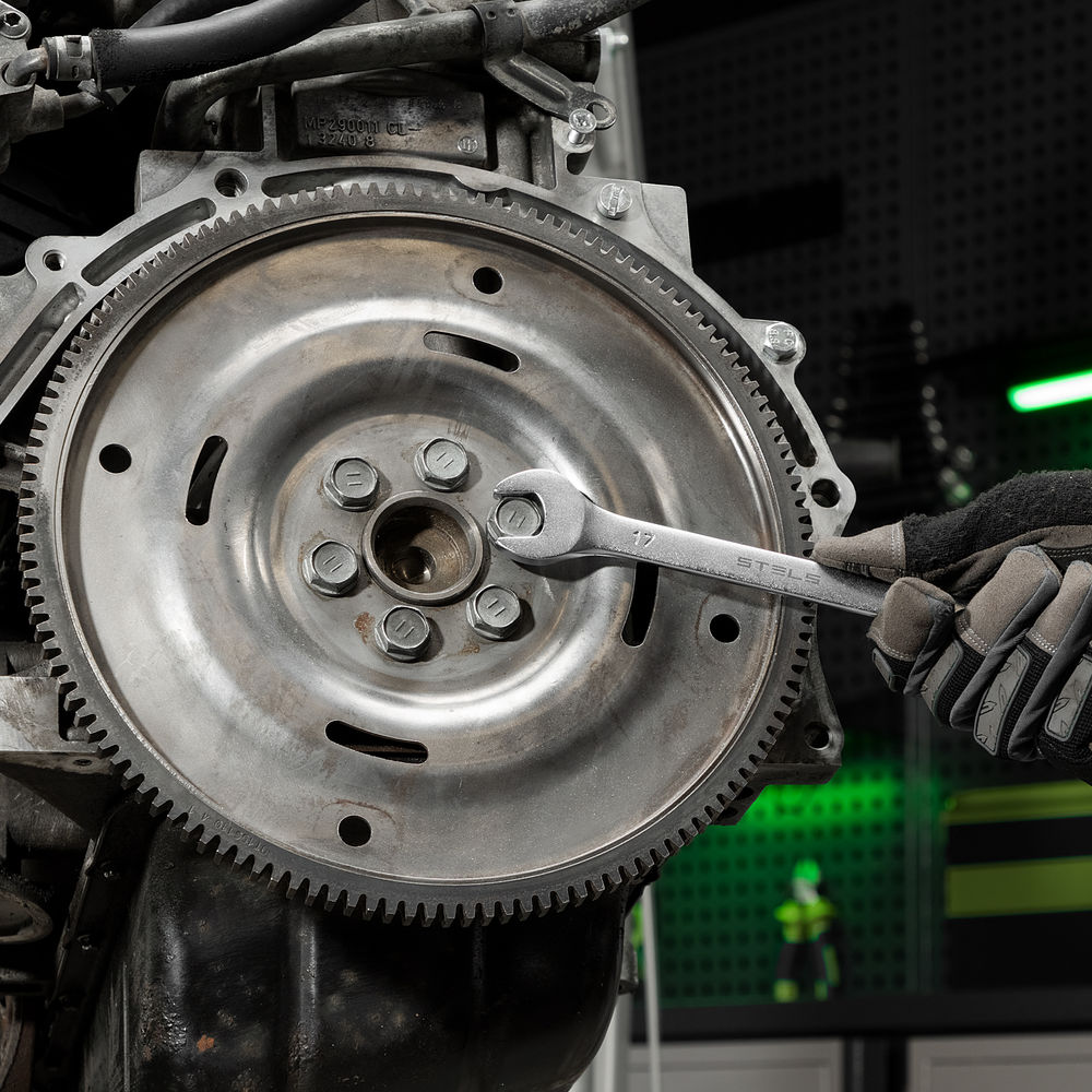 Набор ключей комбинированных 6-32 мм, 22 шт, CrV, матовый хром Stels (15423)